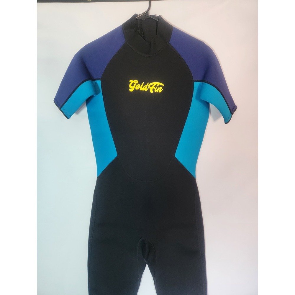 GoldFin Men's Shorty Wetsuit   Back Zip. Short  Sleeve. Size Medium New w/tags